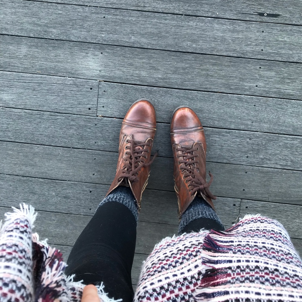 STEVE MADDEN COMBAT BOOTS